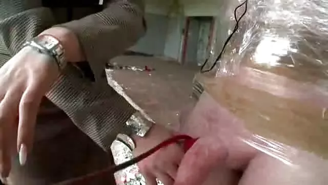 丰满的情妇把一个衣领,她的性奴隶采取散步,并决定带她到她的情人,使他的胖搞砸硬搞砸他们